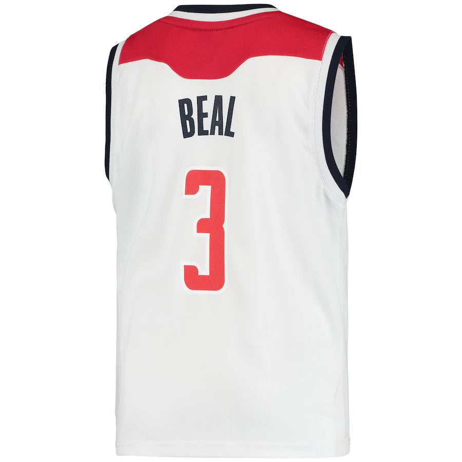 Custom #3 White WAS Basketball Shirt Top