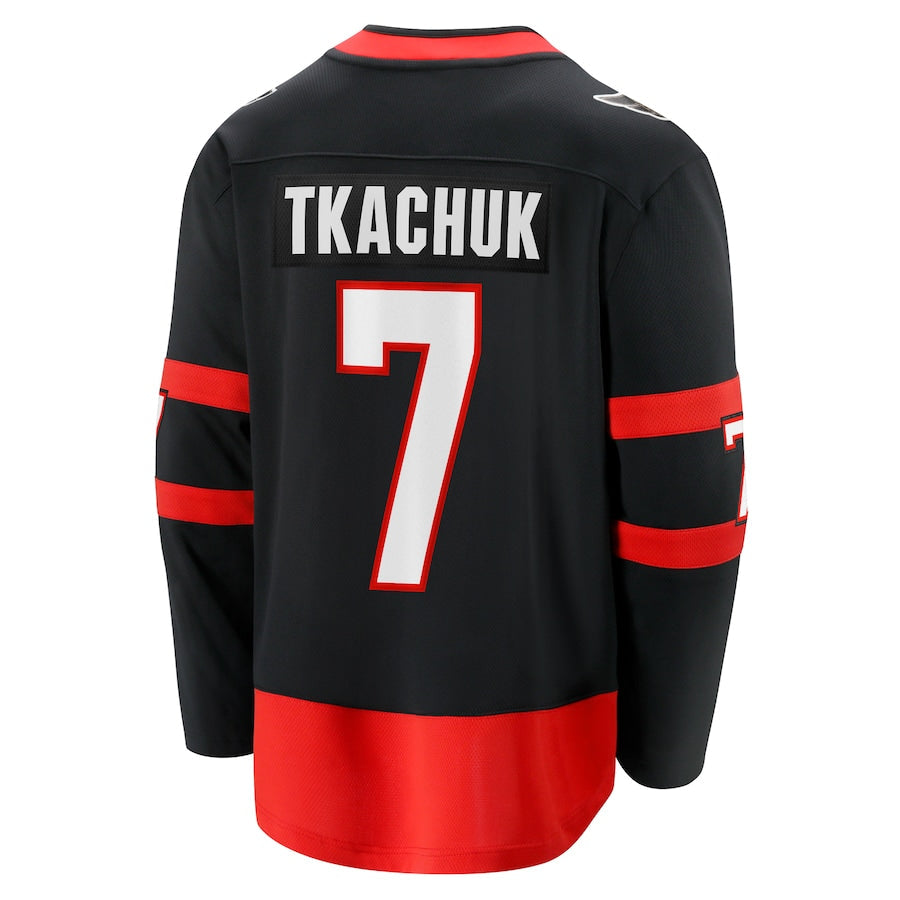 Custom #21 Black 2020 OTT Hockey Shirt Top