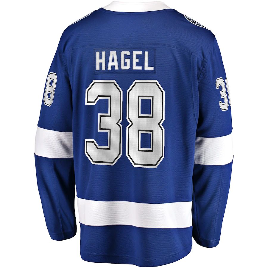 Custom #38 Blue TBL Hockey Shirt Top