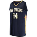 Custom #14 Navy NOP Basketball Shirt Top
