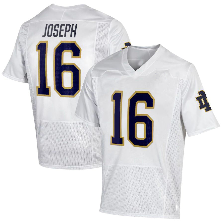 Custom #16 White Football Shirt Top