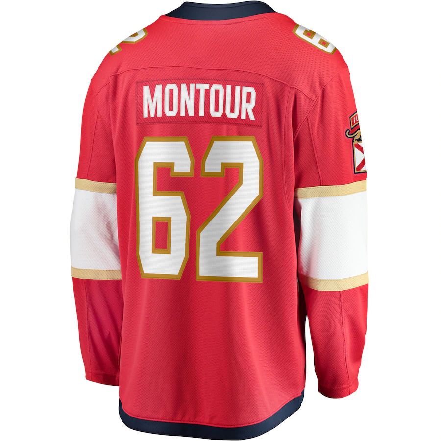 Custom #62 Red FLA Hockey Shirt Top