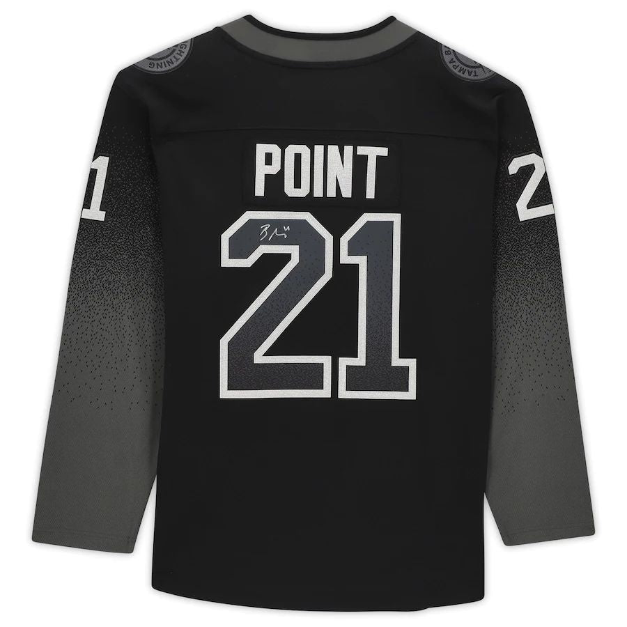 Custom #21 Black TBL Hockey Shirt Top