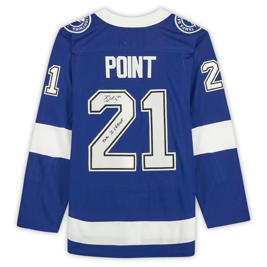 Custom #21 Blue 2020 TBL Hockey Shirt Top