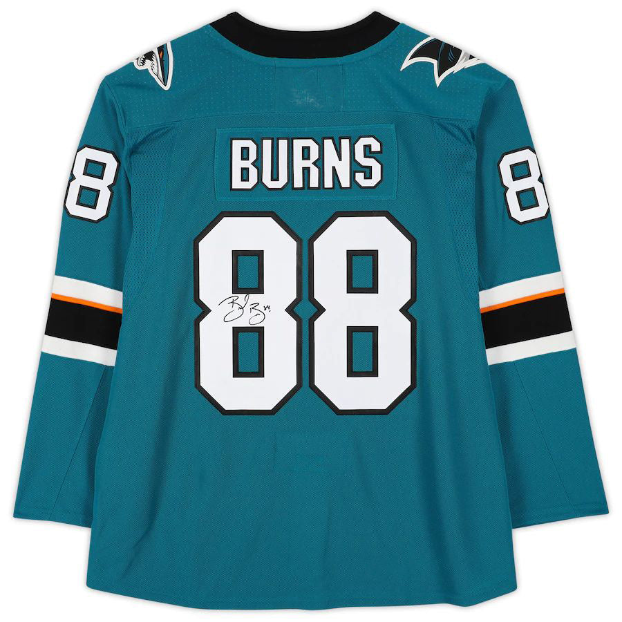 Custom #88 Teal SJS Hockey Shirt Top