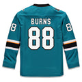 Custom #88 Teal SJS Hockey Shirt Top