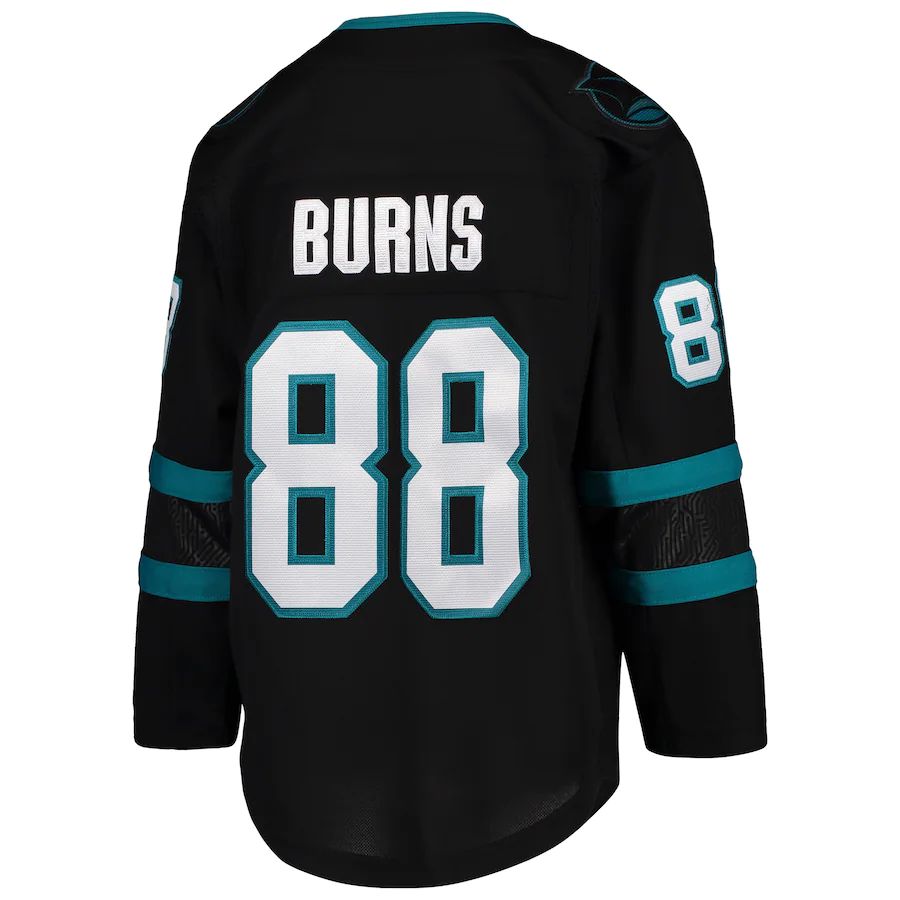 Custom #88 Black SJS Hockey Shirt Top