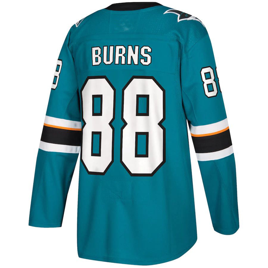 Custom #88 Teal SJS Hockey Shirt Top