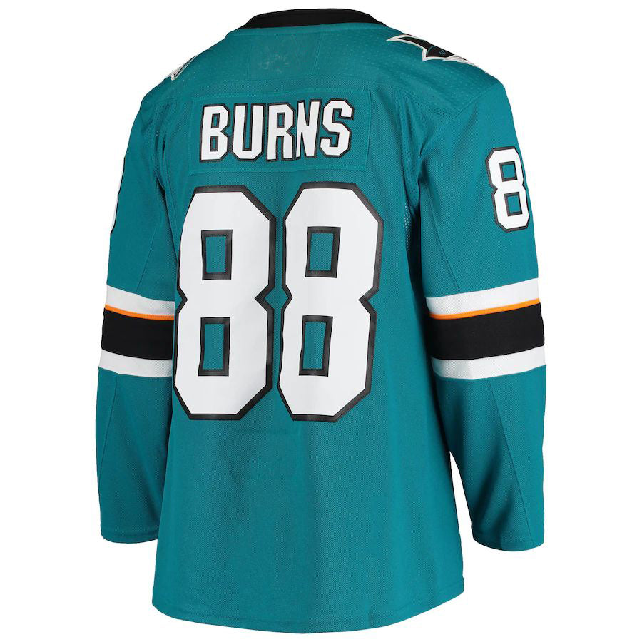 Custom #88 Teal SJS Hockey Shirt Top