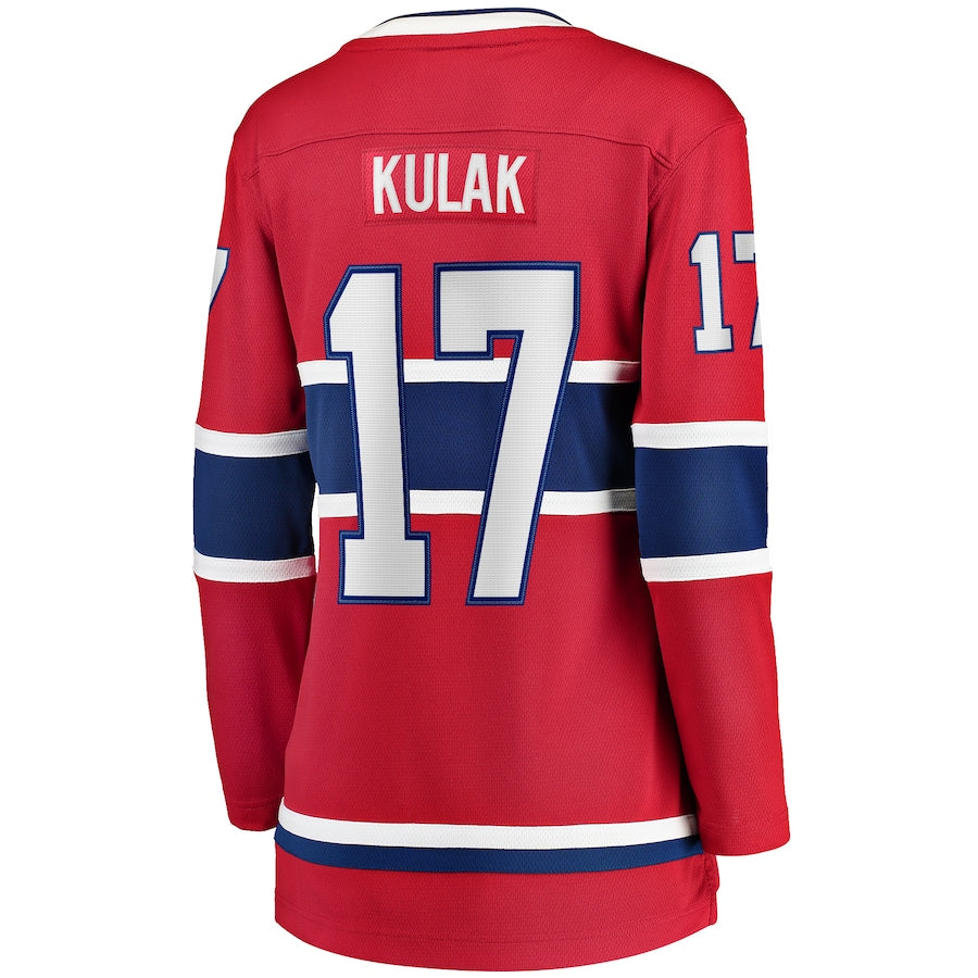 Custom #17 Red MTL Hockey Shirt Top
