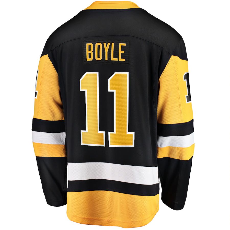 Custom #11 Black PIT Hockey Shirt Top