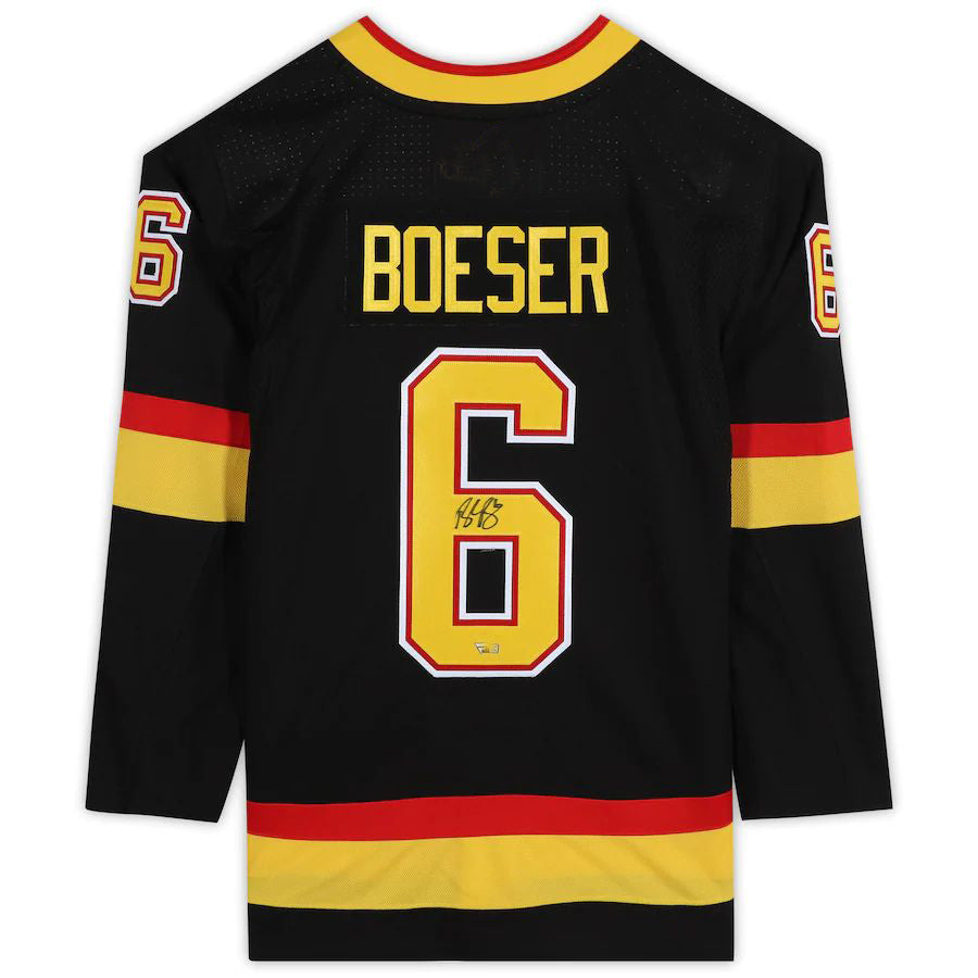 Custom #6 Black VAN Hockey Shirt Top