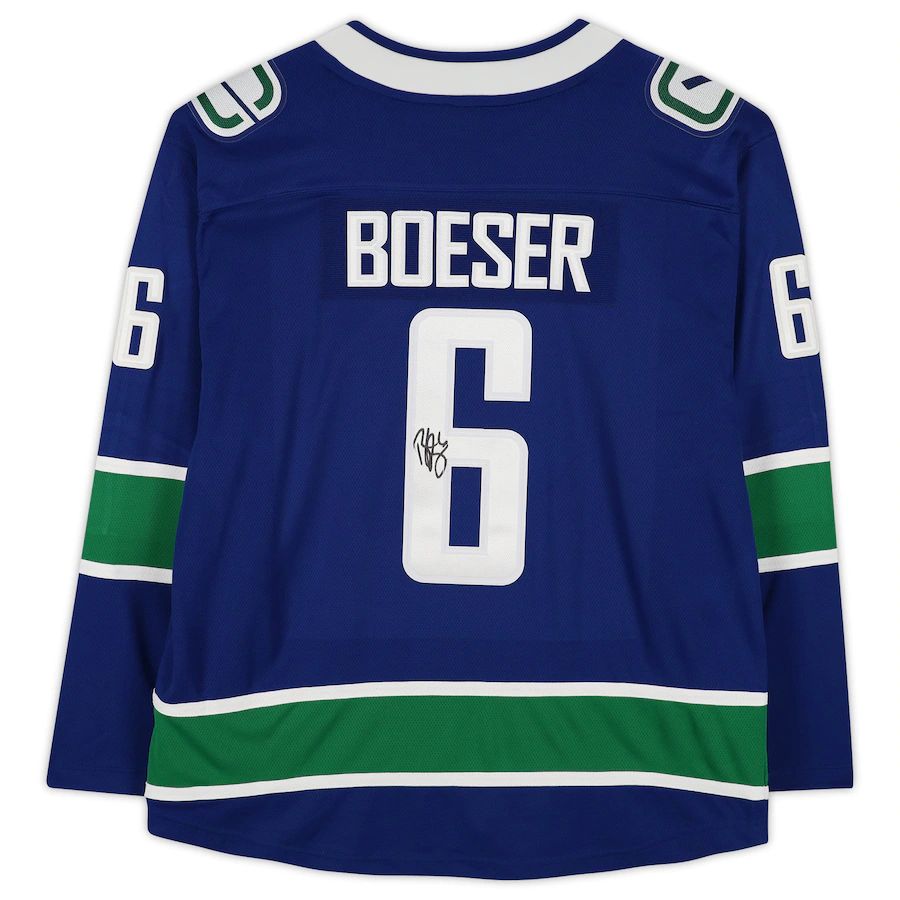 Custom #6 Blue VAN Hockey Shirt Top