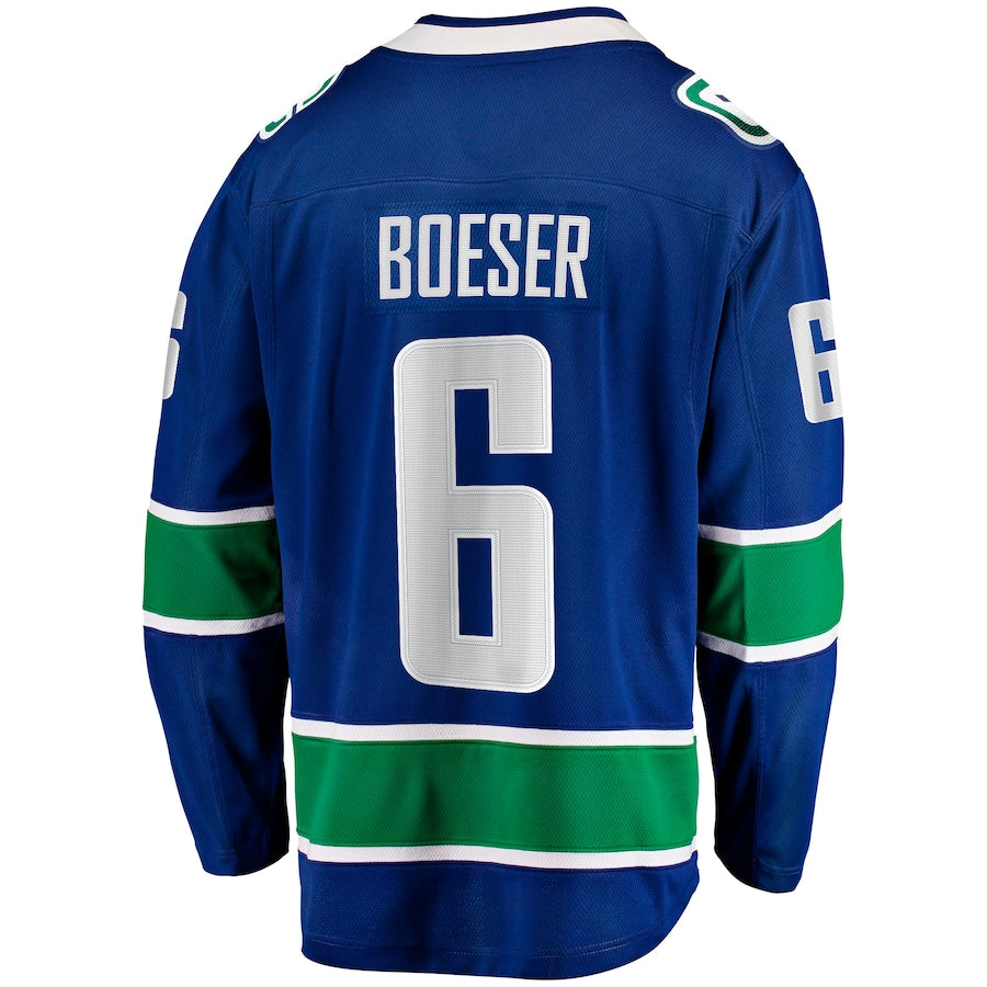 Custom #6 Blue VAN Hockey Shirt Top