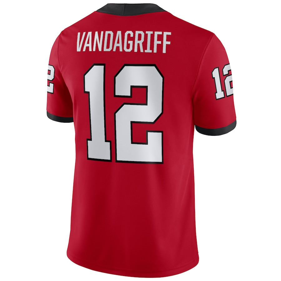 Custom #12 Red Football Shirt Top