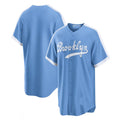 Custom Light Blue LAD Baseball Shirt Top