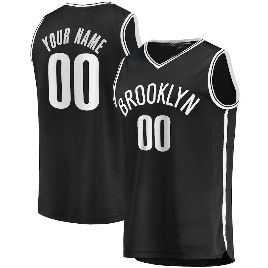 Custom Black BKN Basketball Shirt Top