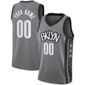 Custom Gray BKN Basketball Shirt Top