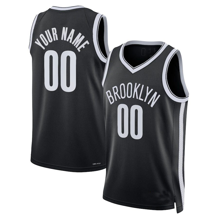 Custom #22 Black 2021 BKN Basketball Shirt Top