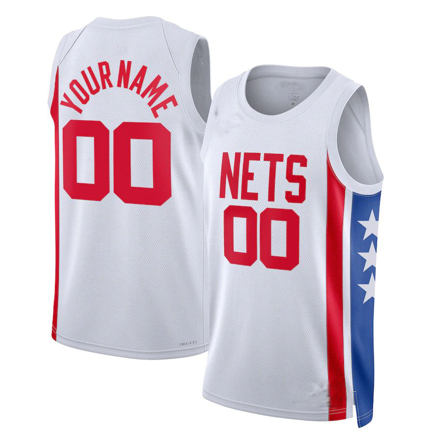 Custom #23 White 2022 BKN Basketball Shirt Top