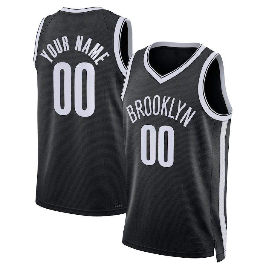 Custom #23 Black 2022 BKN Basketball Shirt Top