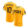 Custom #10 Gold 2023 City Connect PIT Baseball Shirt Top