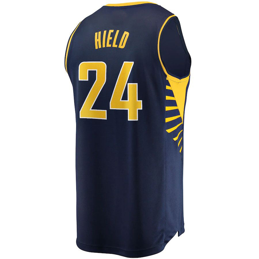 Custom #24 Navy 2021 IND Basketball Shirt Top