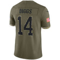 Custom #14 Olive 2022 BUF Football Shirt Top