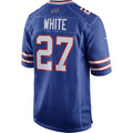 Custom #27 White BUF Football Shirt Top