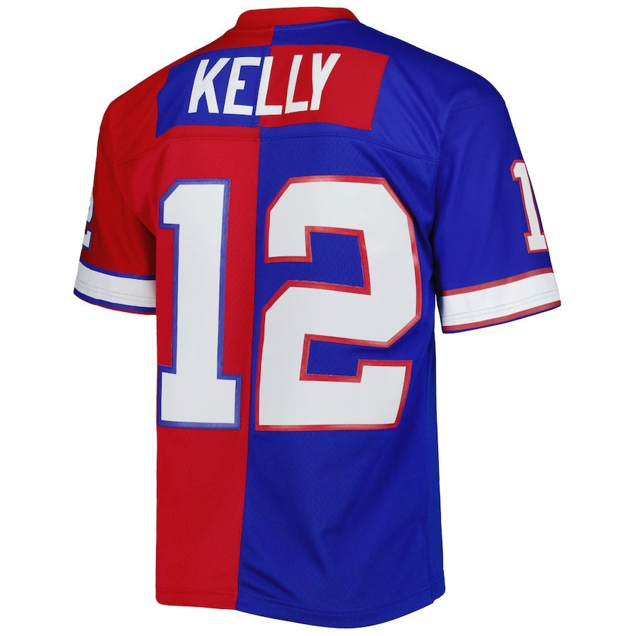 Custom #12 Red 1990 BUF Football Shirt Top
