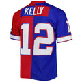 Custom #12 Red 1990 BUF Football Shirt Top