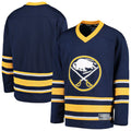 Custom Navy BUF Hockey Shirt Top