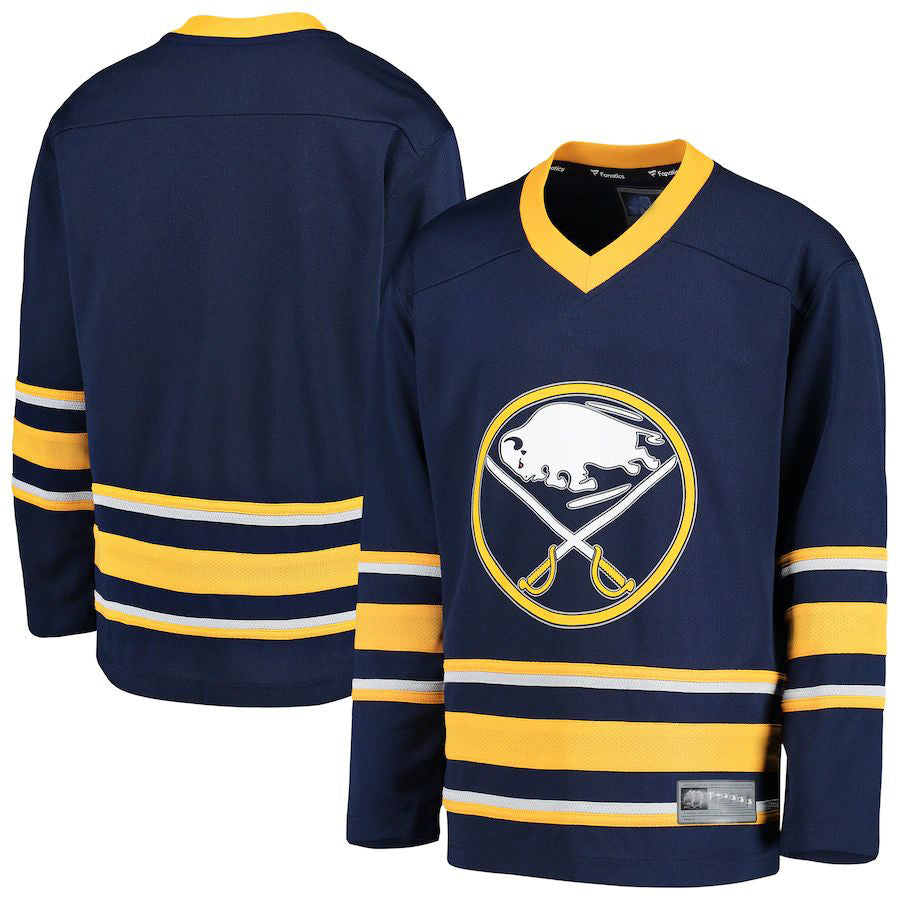 Custom Navy BUF Hockey Shirt Top