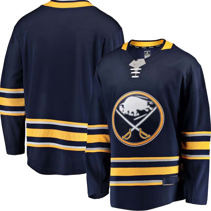 Custom Blue BUF Hockey Shirt Top