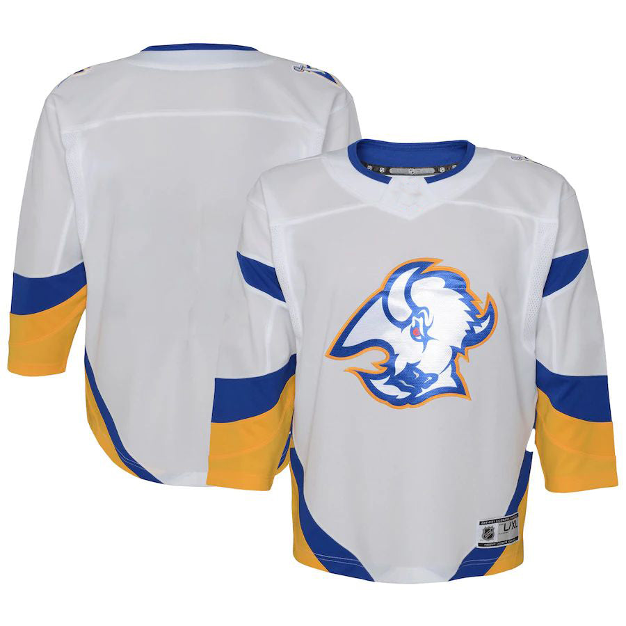 Custom White BUF Hockey Shirt Top