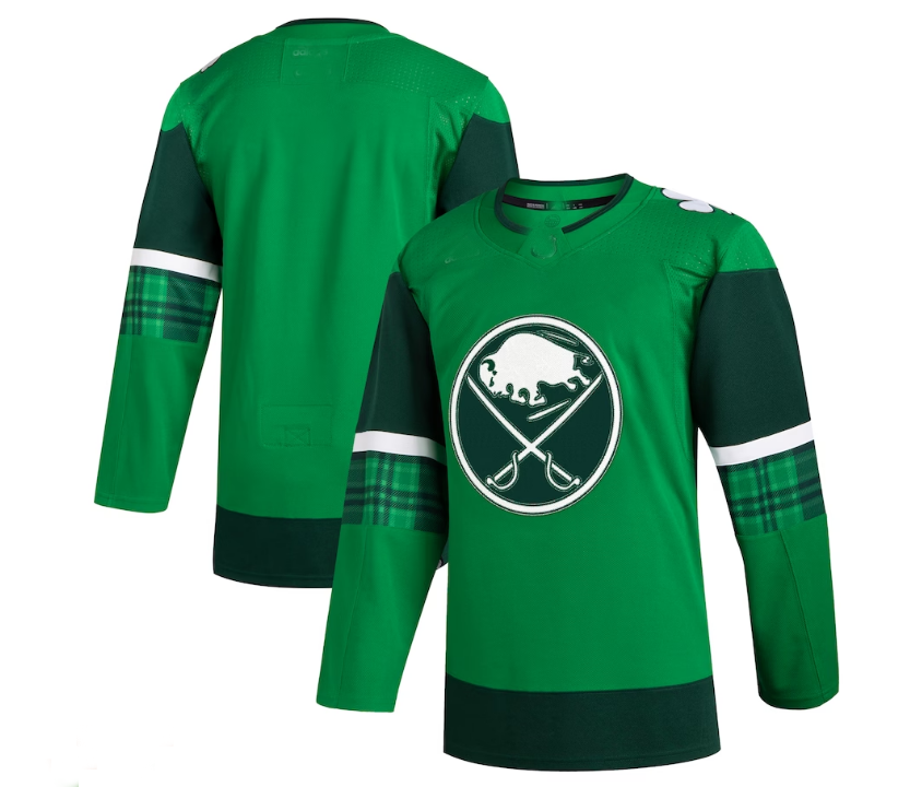 Custom Green 2023 BUF Hockey Shirt Top