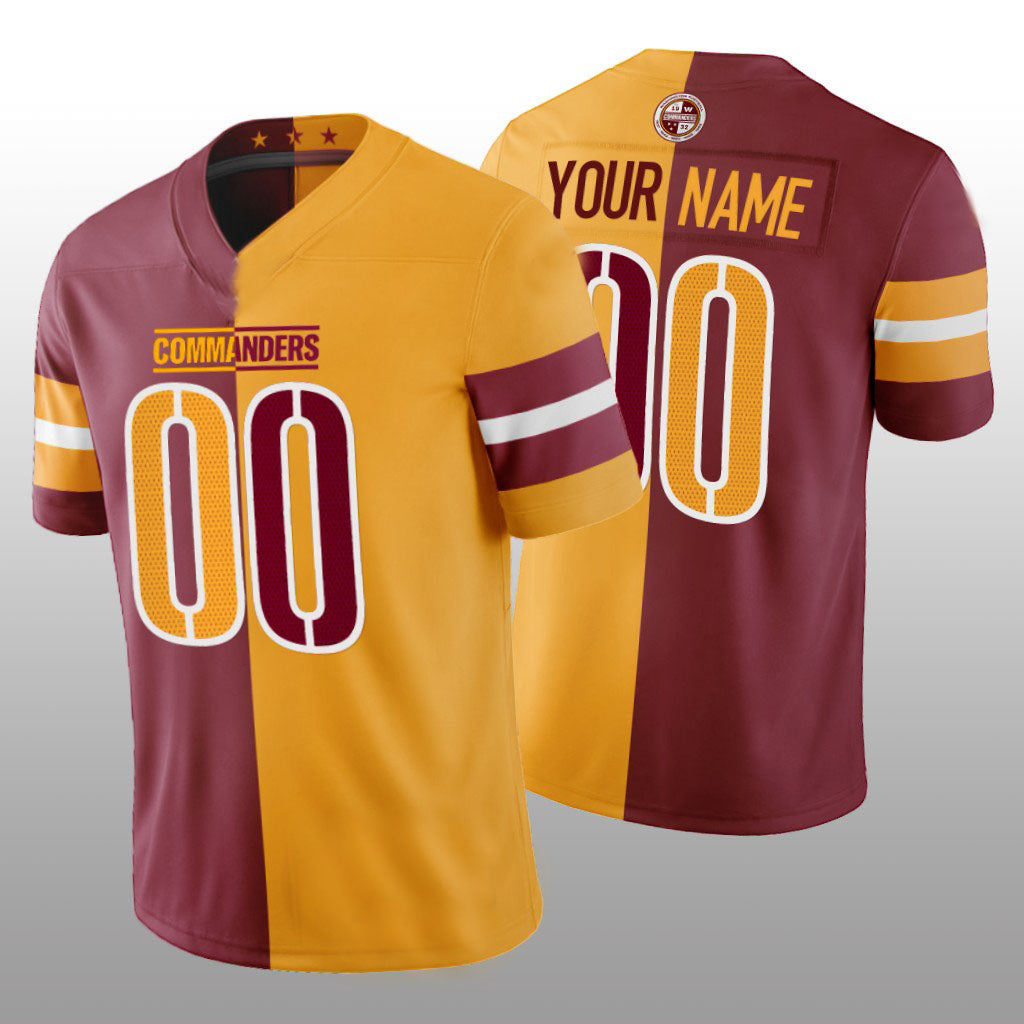 Custom Gold WAS Football Shirt Top
