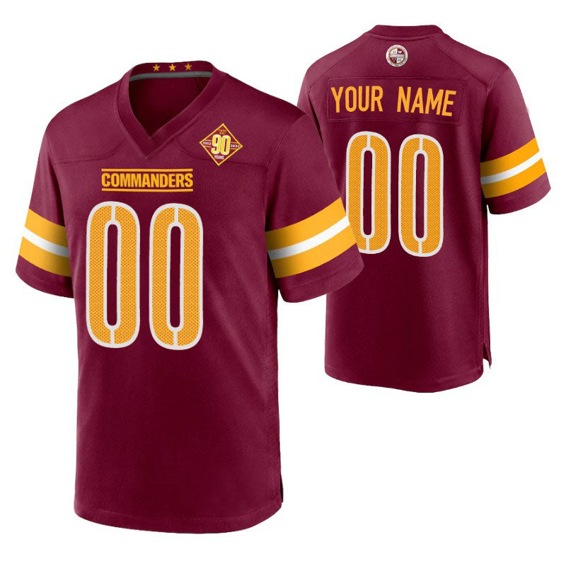 Custom Burgundy WAS Football Shirt Top