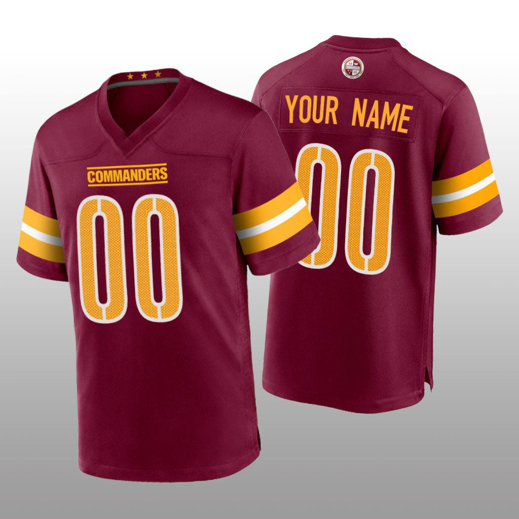Custom Burgundy WAS Football Shirt Top