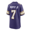 Custom #7 Purple MIN Football Shirt Top
