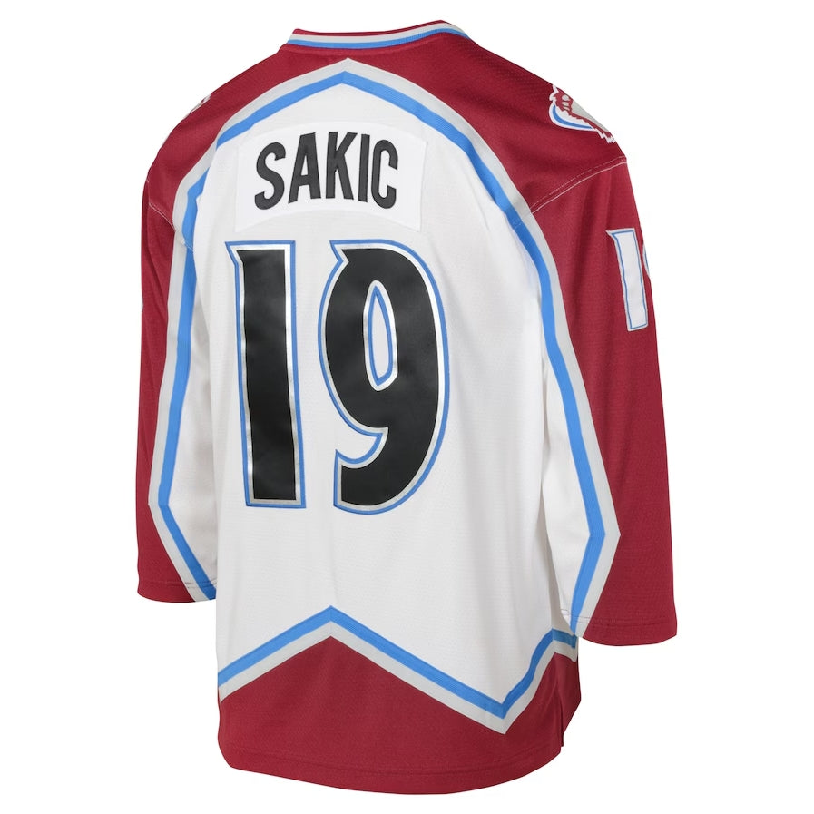 Custom #19 White 2000 COL Hockey Shirt Top