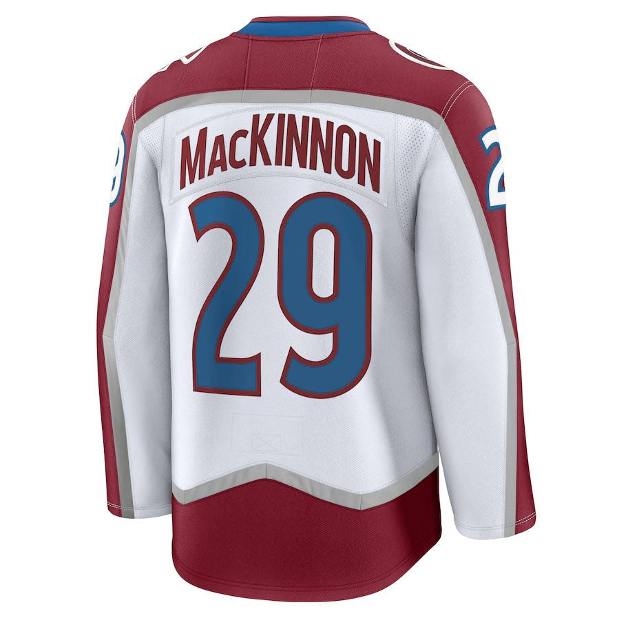 Custom #29 White COL Hockey Shirt Top