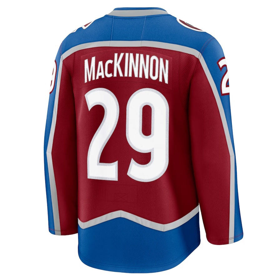 Custom #29 Burgundy COL Hockey Shirt Top