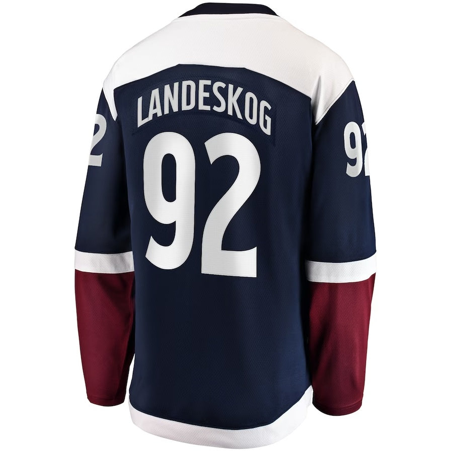 Custom #92 Navy COL Hockey Shirt Top
