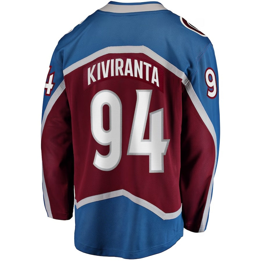 Custom #94 Maroon COL Hockey Shirt Top
