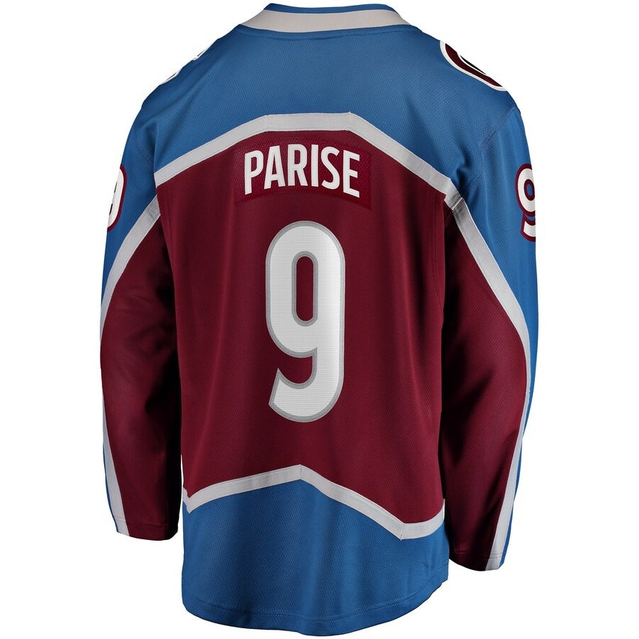 Custom #9 Maroon COL Hockey Shirt Top