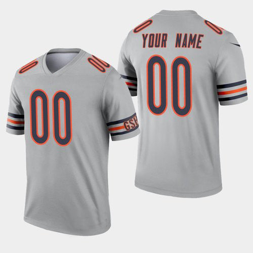 Custom Silver CHI Football Shirt Top