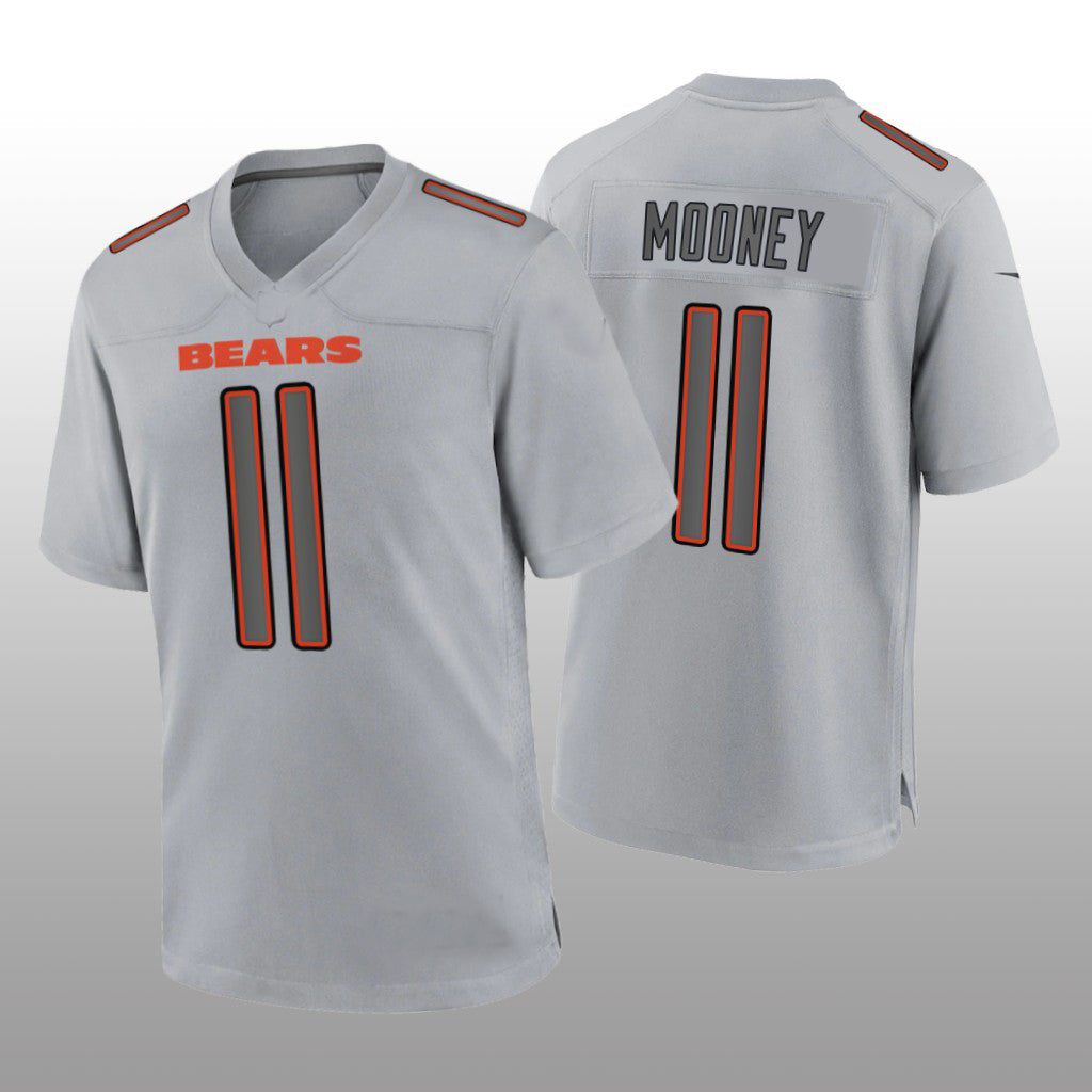 Custom #11 Gray CHI Football Shirt Top