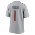 Custom #1 Gray CHI Football Shirt Top