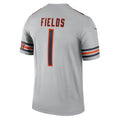 Custom #1 Silver CHI Football Shirt Top